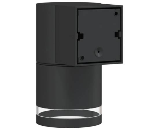 Lampă exterioară de perete, negru, aluminiu turnat sub presiune, 6 image