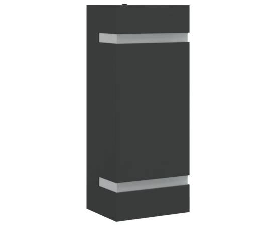 Lampă exterioară de perete, negru, oțel inoxidabil, 2 image