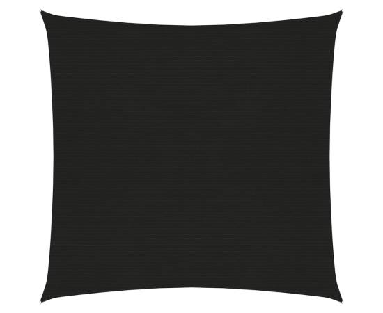 Pânză parasolar, negru, 5x5 m, hdpe, 160 g/m²