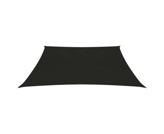 Pânză parasolar, negru, 5x5 m, hdpe, 160 g/m², 2 image