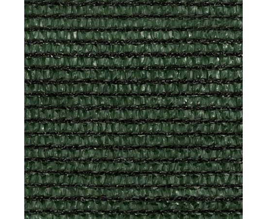 Pânză parasolar, verde închis, 3x4x5 m, hdpe, 160 g/m², 5 image