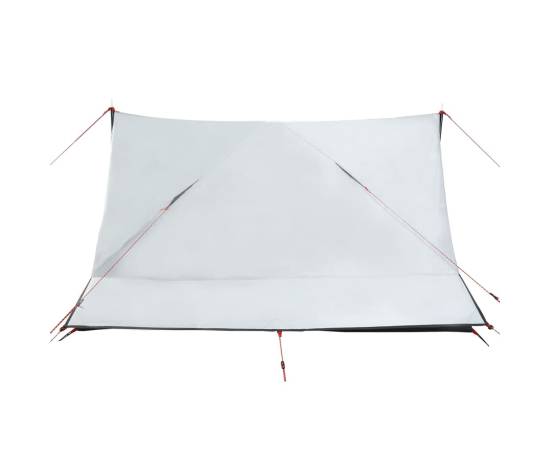 Cort camping, 2 persoane, alb, țesătură opacă, impermeabil, 7 image