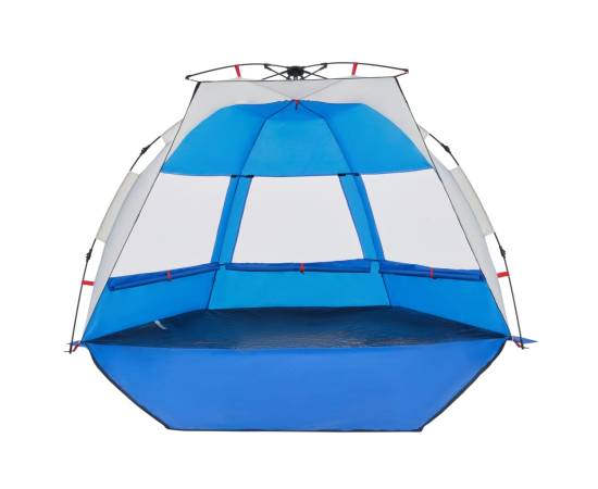 Cort camping 2 persoane albastru azur impermeabil setare rapidă, 8 image