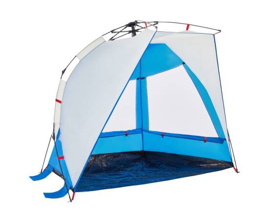 Cort camping 2 persoane albastru azur impermeabil setare rapidă, 4 image