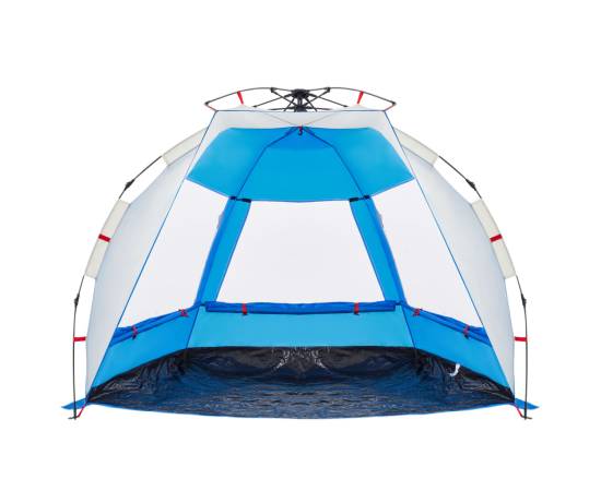 Cort camping 2 persoane albastru azur impermeabil setare rapidă, 5 image