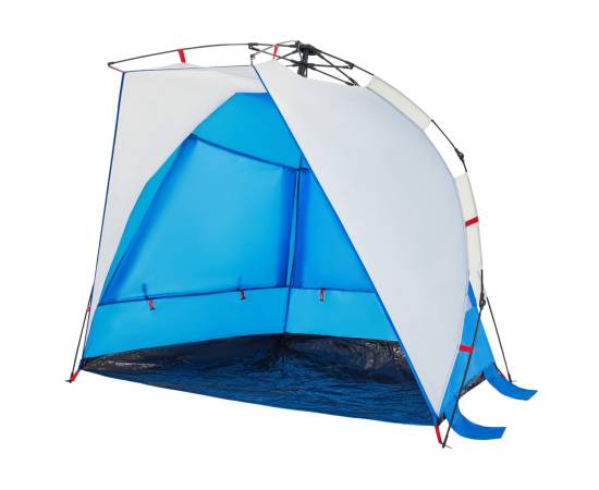 Cort camping 2 persoane albastru azur impermeabil setare rapidă, 6 image