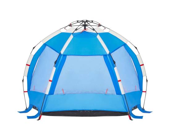 Cort camping 2 persoane albastru azur impermeabil setare rapidă, 8 image