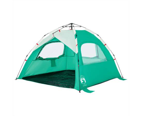 Cort camping 3 persoane verde marin impermeabil setare rapidă, 5 image