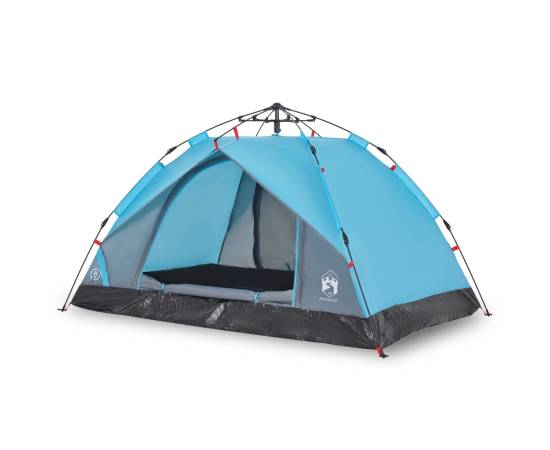 Cort de camping cupolă 2 persoane, setare rapidă, albastru, 2 image