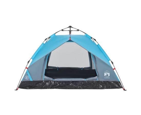 Cort de camping cupolă 2 persoane, setare rapidă, albastru, 7 image