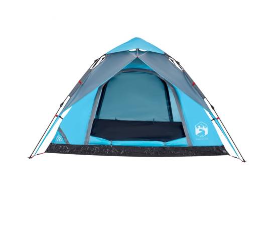 Cort de camping cupolă 5 persoane, setare rapidă, albastru, 5 image