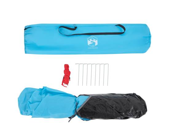 Cort de camping cupolă 5 persoane, setare rapidă, albastru, 9 image