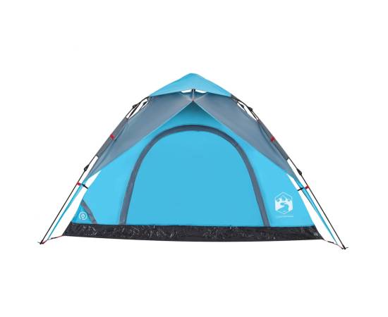 Cort de camping cupolă 5 persoane, setare rapidă, albastru, 6 image