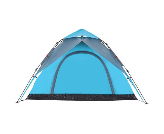 Cort de camping cupolă 5 persoane, setare rapidă, albastru, 7 image