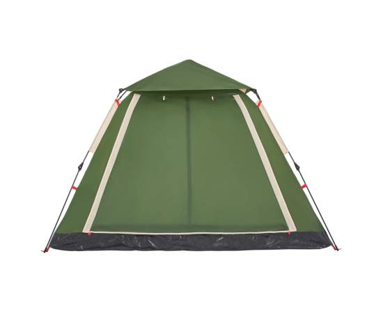 Cort de camping cupolă 5 persoane, setare rapidă, verde, 9 image