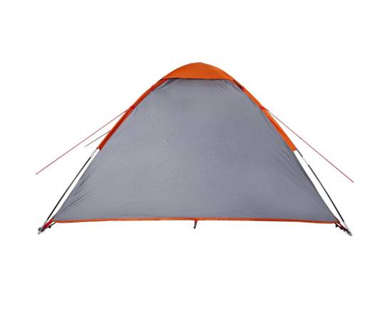 Cort de camping pentru 4 persoane, gri/portocaliu, impermeabil, 9 image