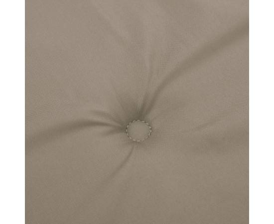 Perne cu spătar mic, 6 buc. gri taupe 100x50x3 cm textil oxford, 7 image