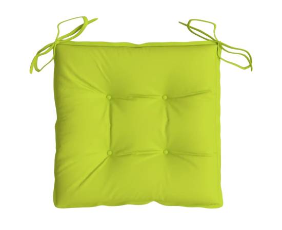 Perne de scaun, 4 buc., verde aprins, 40x40x7 cm, textil oxford, 5 image