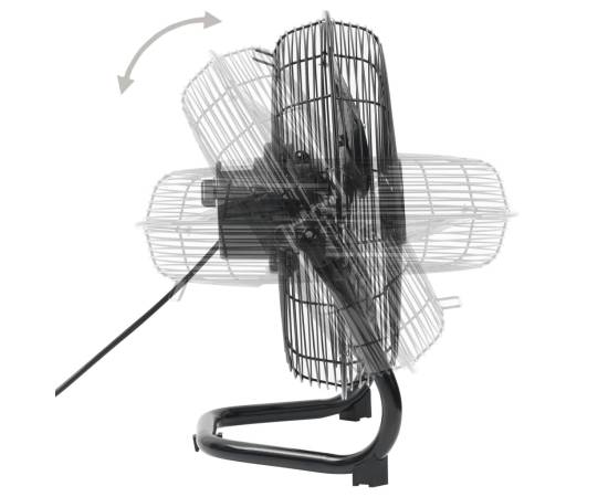 Ventilator de podea, 3 viteze, 55 cm, 100 w, negru, 6 image