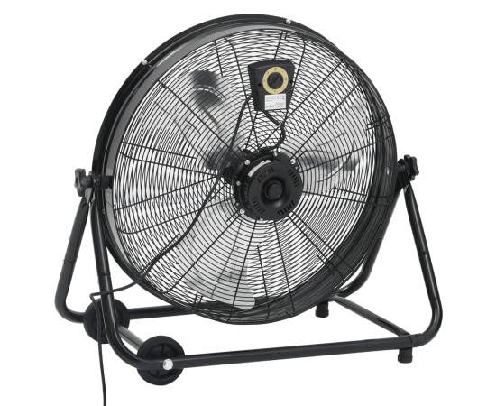 Ventilator industrial cu tambur, negru, 60 cm, 180 w, 4 image