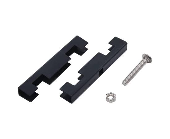 Conector în formă de u grilaj grădină, 10 seturi, antracit, 4 image