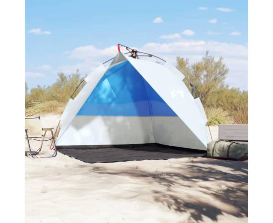Cort camping, albastru azuriu, impermeabil, setare rapidă, 3 image
