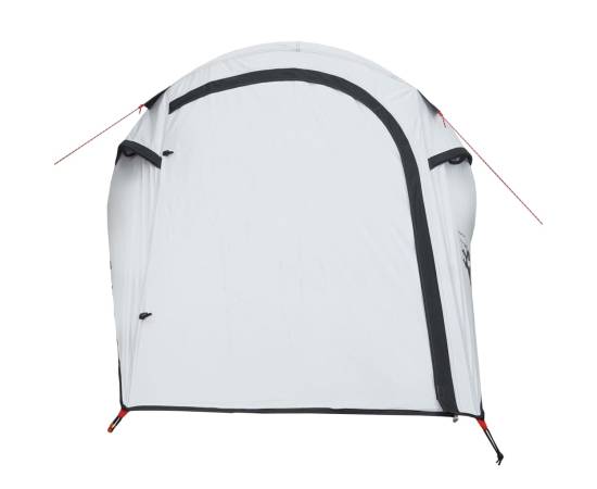 Cort camping tunel 3 persoane, alb, țesătură opacă, impermeabil, 6 image