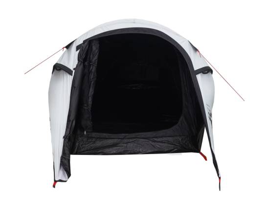 Cort camping tunel 3 persoane, alb, țesătură opacă, impermeabil, 7 image