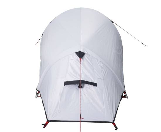 Cort camping tunel 3 persoane, alb, țesătură opacă, impermeabil, 9 image
