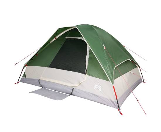 Cort de camping cupolă pentru 2 persoane, verde, impermeabil, 4 image