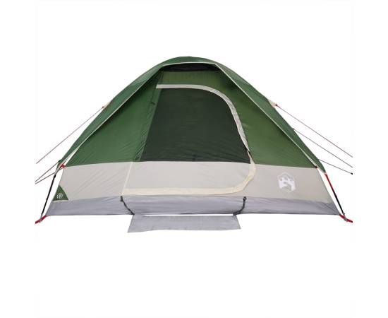 Cort de camping cupolă pentru 2 persoane, verde, impermeabil, 7 image