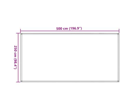 Covor pentru cort, verde deschis, 250x500 cm, hdpe, 8 image