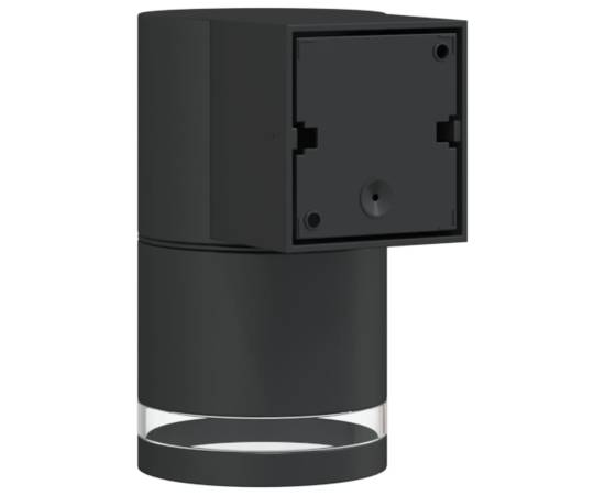 Lămpi exterioare de perete cu led 2 buc. negru, aluminiu turnat, 6 image