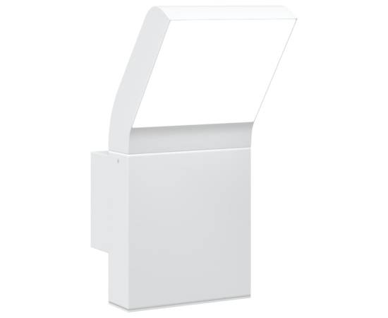 Lampă exterioară de perete cu led, alb, aluminiu turnat, 2 image