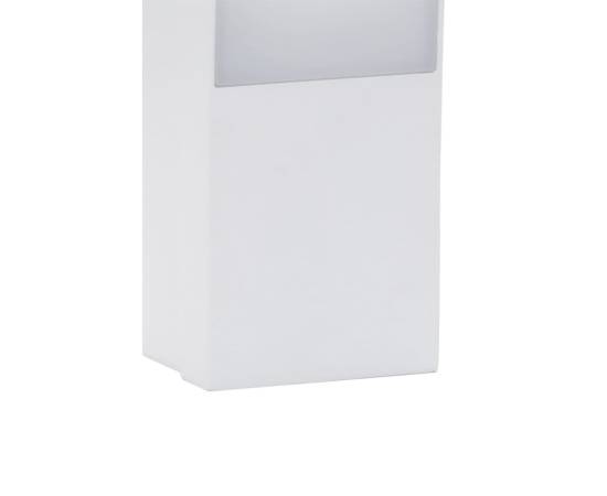 Lampă exterioară de perete cu led, alb, aluminiu turnat, 8 image