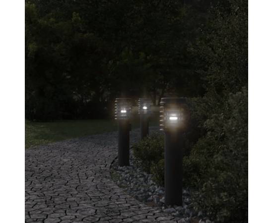 Lampă exterioară de podea, negru, 60 cm, oțel inoxidabil, 3 image