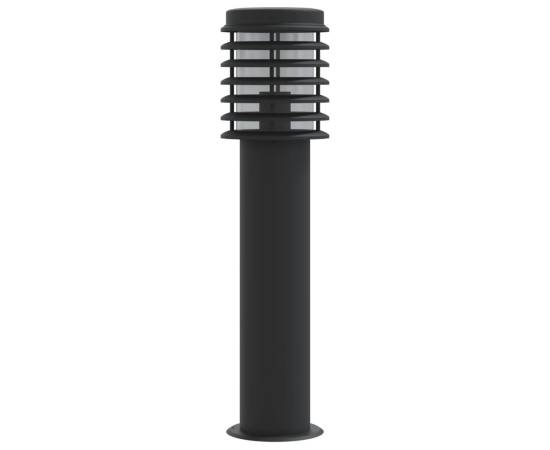 Lampă exterioară de podea, negru, 60 cm, oțel inoxidabil, 5 image