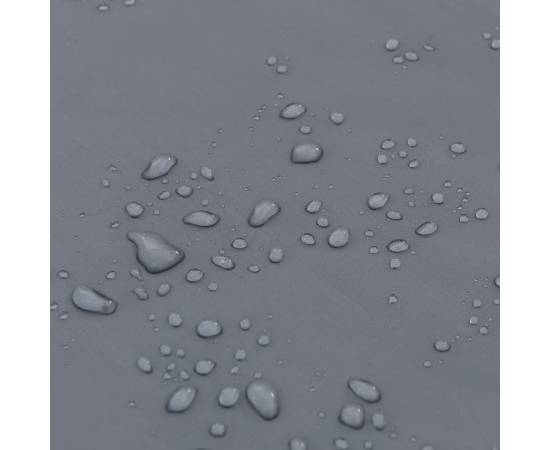 Poncho ploaie cu glugă design 2 în 1 gri/portocaliu 223x145 cm, 8 image