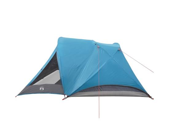Cabină cort de camping, 4 persoane, albastru, impermeabil, 8 image