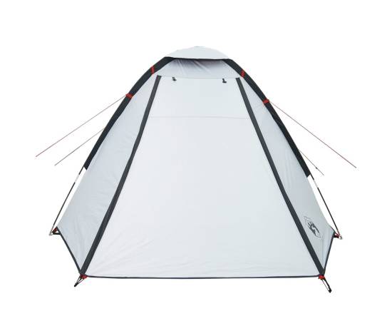 Cort camping cupolă 2 persoane alb, țesătură opacă, impermeabil, 7 image