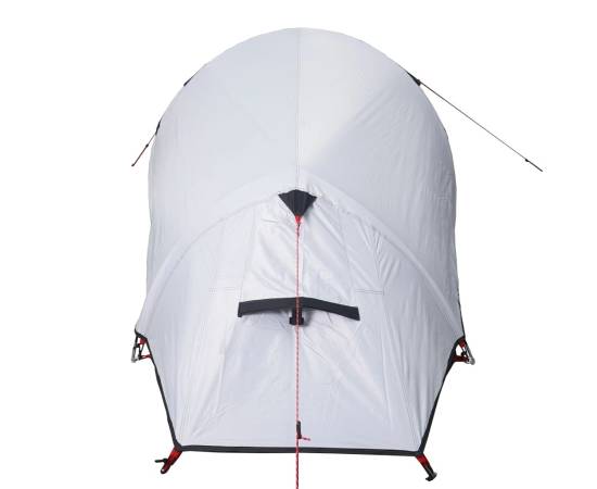 Cort camping tunel 2 persoane, alb, țesătură opacă, impermeabil, 8 image