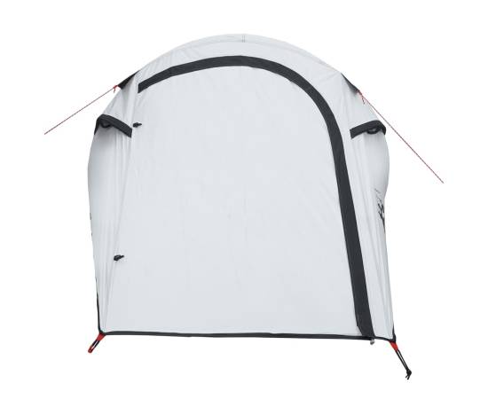 Cort camping tunel 2 persoane, alb, țesătură opacă, impermeabil, 6 image