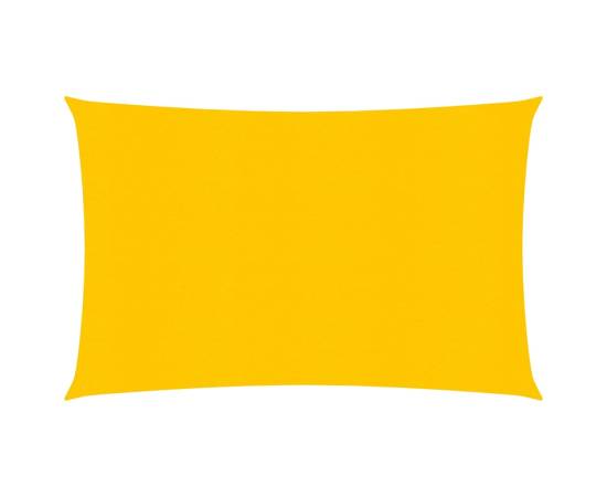 Pânză parasolar, galben, 2,5x3,5 m, hdpe, 160 g/m²