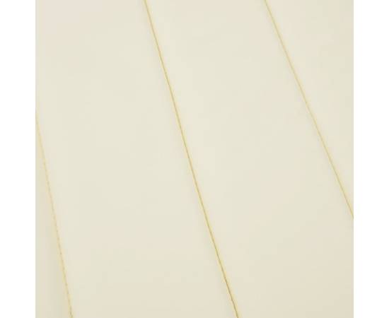 Pernă de șezlong, crem, 186x58x3 cm, textil oxford, 6 image