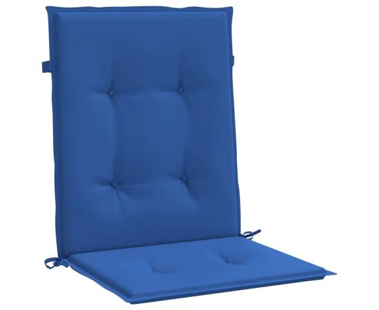 Perne cu spătar mic, 2 buc. albastru 100x50x3 cm textil oxford, 3 image