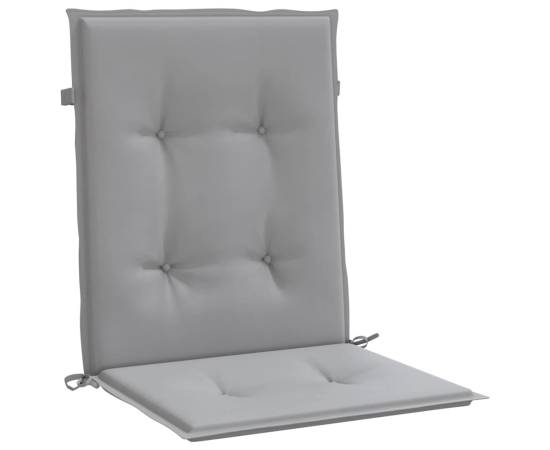 Perne scaun cu spătar mic, 2 buc., gri, textil oxford, 3 image