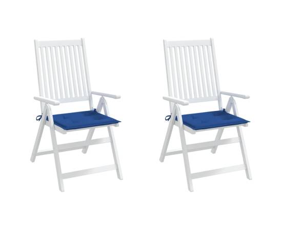 Perne scaune grădină 2 buc. albastru 50x50x3 cm țesătură oxford, 4 image