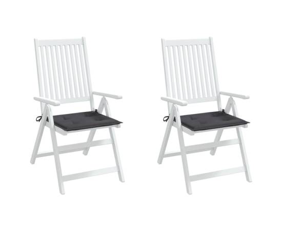 Perne scaune grădină 2 buc. antracit 50x50x3 cm țesătură oxford, 4 image