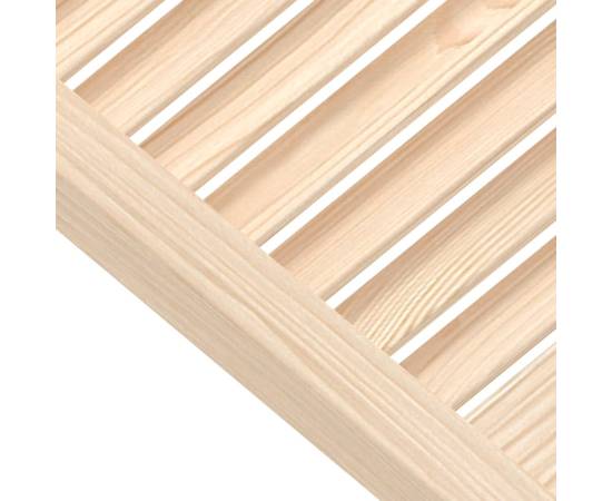 Uși de dulap design lambriu 2 buc. 39,5x39,4 cm lemn masiv pin, 4 image