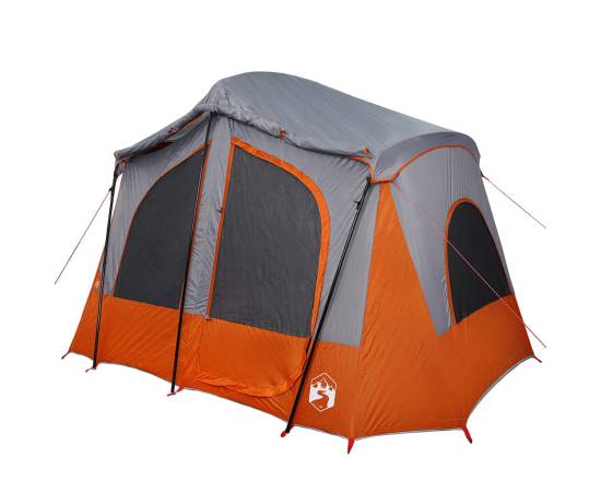 Cort cabină de camping, 5 persoane, gri, impermeabil, 6 image